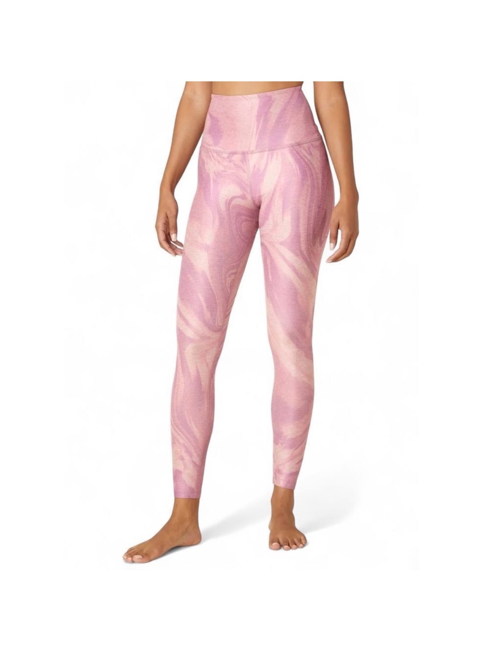 Beyond Yoga Pink Spacedye Caught In The Midi High Waisted Legging Size Large